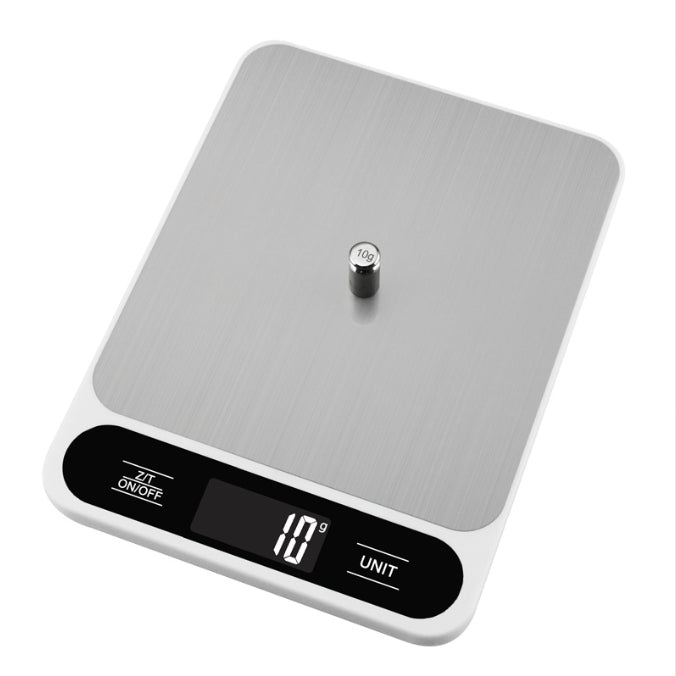 White Slim Digital Kitchen Scale - High Precision Stainless Steel Food Scale for Baking & Cooking(5kg) Tristar Online
