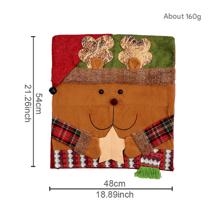 Festive Christmas Dining Chair Covers | Santa, Snowman & Reindeer Character Slipcovers Tristar Online