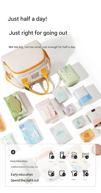 Beige Versatile 3-in-1 Nappy Bag | Convertible Backpack, Tote & Crossbody with Insulated Pockets Tristar Online