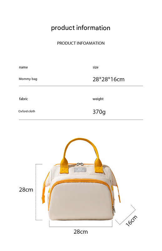Beige Versatile 3-in-1 Nappy Bag | Convertible Backpack, Tote & Crossbody with Insulated Pockets Tristar Online