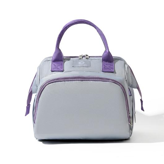 Grayish purple Versatile 3-in-1 Nappy Bag | Convertible Backpack, Tote & Crossbody with Insulated Pockets Tristar Online