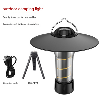 Vintage Lighthouse LED Camping Lantern | 5-Mode Rechargeable Light with Tripod Tristar Online