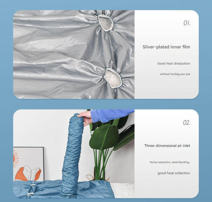 Portable Pet Grooming Dryer Bag - Hands-Free Quick-Drying Coat for Dogs & Cats After Bath(Size XL) Tristar Online