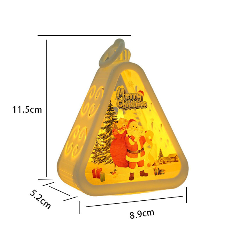 Bronze color Snowman Charming Christmas Scene Mini Lanterns (Set of 3) - Battery Operated LED Lights for a Cozy Holiday Glow Tristar Online