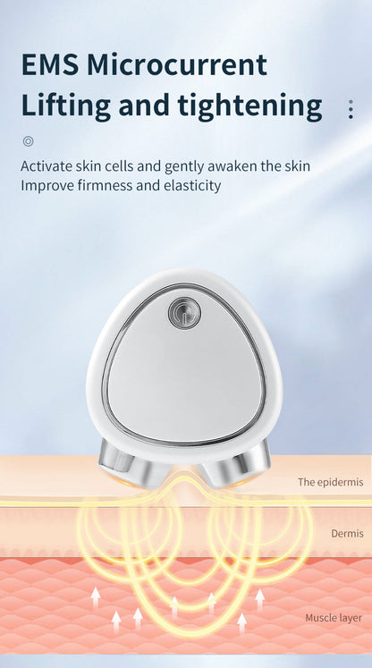 White EMS Microcurrent Facial Lifting Massager - Skin Tightening & Sculpting Beauty Tool Tristar Online