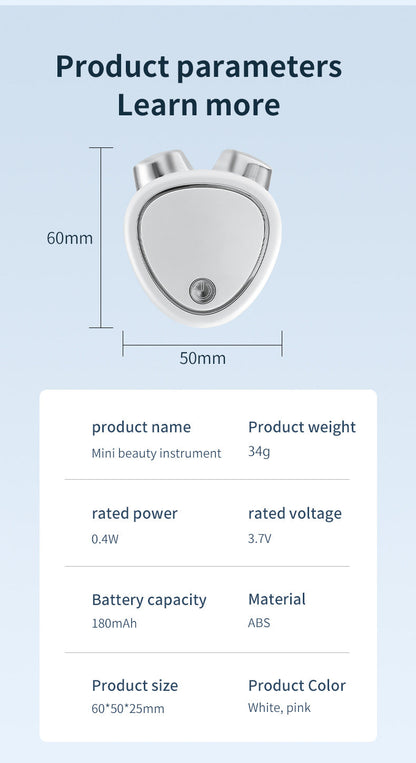 White EMS Microcurrent Facial Lifting Massager - Skin Tightening & Sculpting Beauty Tool Tristar Online