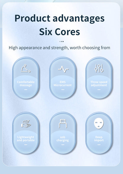 Pink EMS Microcurrent Facial Lifting Massager - Skin Tightening & Sculpting Beauty Tool Tristar Online