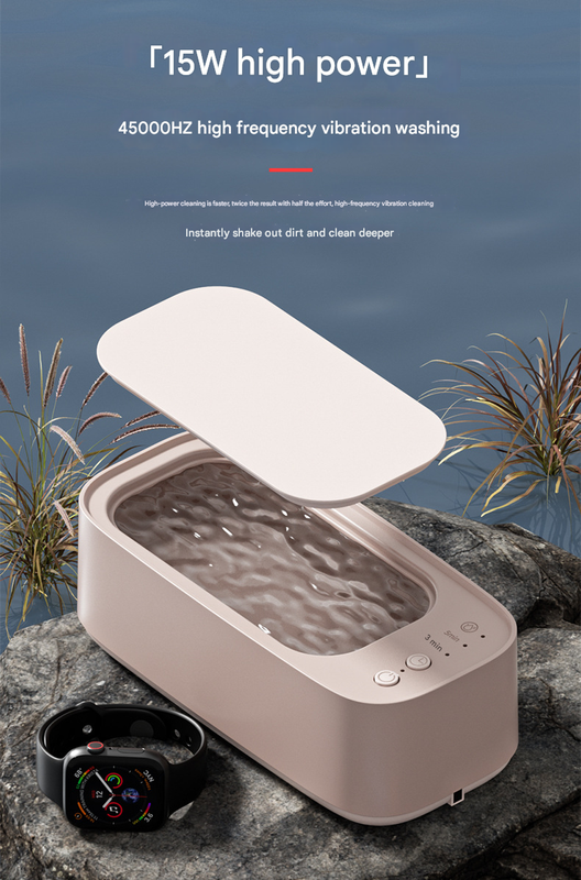 Green Portable Ultrasonic Cleaner - 45kHz Professional High-Frequency Cleaning Machine for Jewellery, Glasses, Watches, and Makeup Brushes Tristar Online