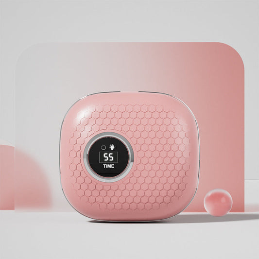 Pink Portable Ultrasonic Contact Lens Cleaner - Automatic Electric Cleaning Case with LED Makeup Mirror, USB Rechargeable for Travel & Home Tristar Online