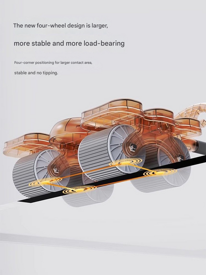 Blue Six-Elbow Four-Wheel Automatic Rebound Abdominal Wheel - Home Fitness Equipment for Toning Abs and Building Core Strength Tristar Online