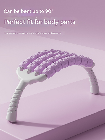 Purple Four-Row Bendable Massage Roller - Muscle Relaxation and Sensory Integration Training for Children Tristar Online
