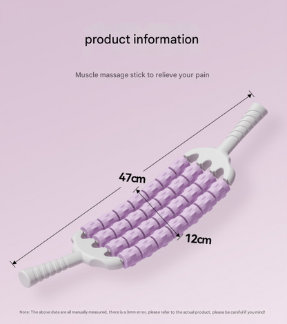 Purple Four-Row Bendable Massage Roller - Muscle Relaxation and Sensory Integration Training for Children Tristar Online