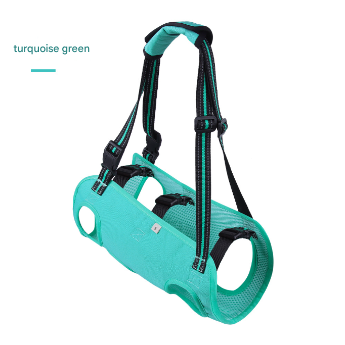 Green Pet Support Harness for Senior and Disabled Dogs - Adjustable Chest and Back Support Leash(Size L) Tristar Online