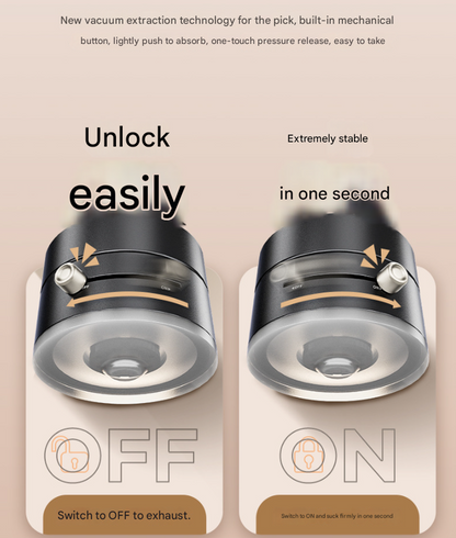 White Multi-Functional Vacuum Suction Cup Stand - Foldable, Extendable Kitchen Lazy Person's Dual-Sided Magnetic Phone Holder Tristar Online