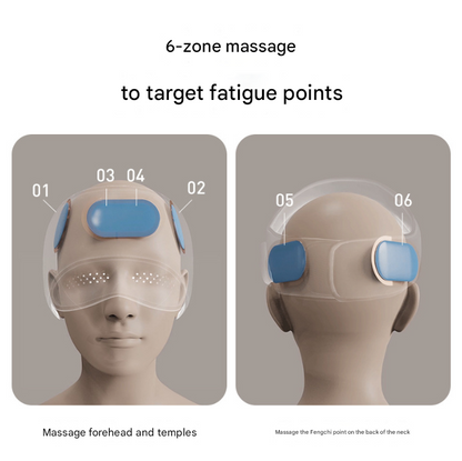 Capless Version Electric Head Massage Hat with Inflatable Airbags - 6-Zone Scalp Therapy for Relaxation and Sleep Aid Tristar Online