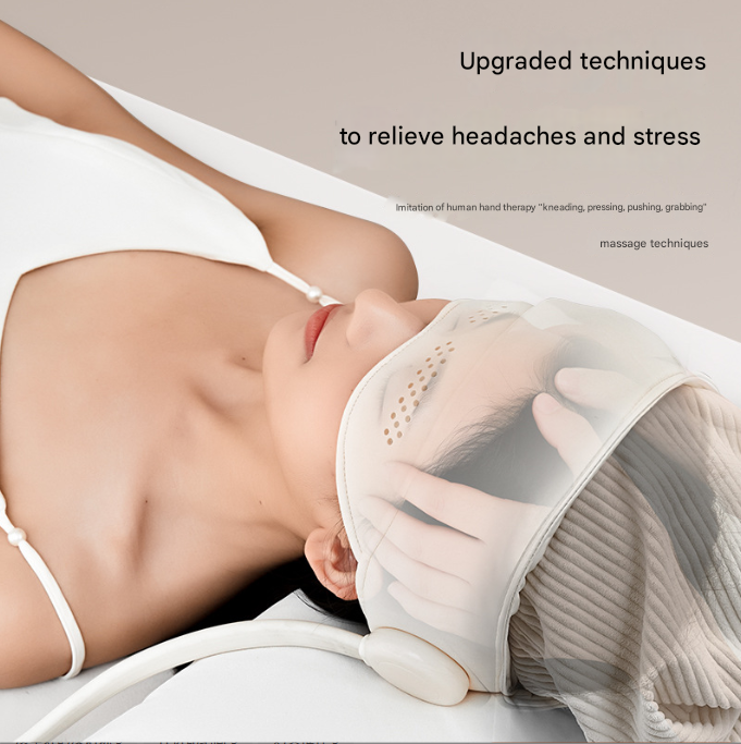 Electric Head Massage Hat with Inflatable Airbags - 6-Zone Scalp Therapy for Relaxation and Sleep Aid Tristar Online