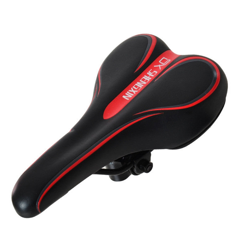 Black and red Mountain Bike Saddle - Comfortable and Durable Bicycle Seat for MTB and Road Bikes Tristar Online