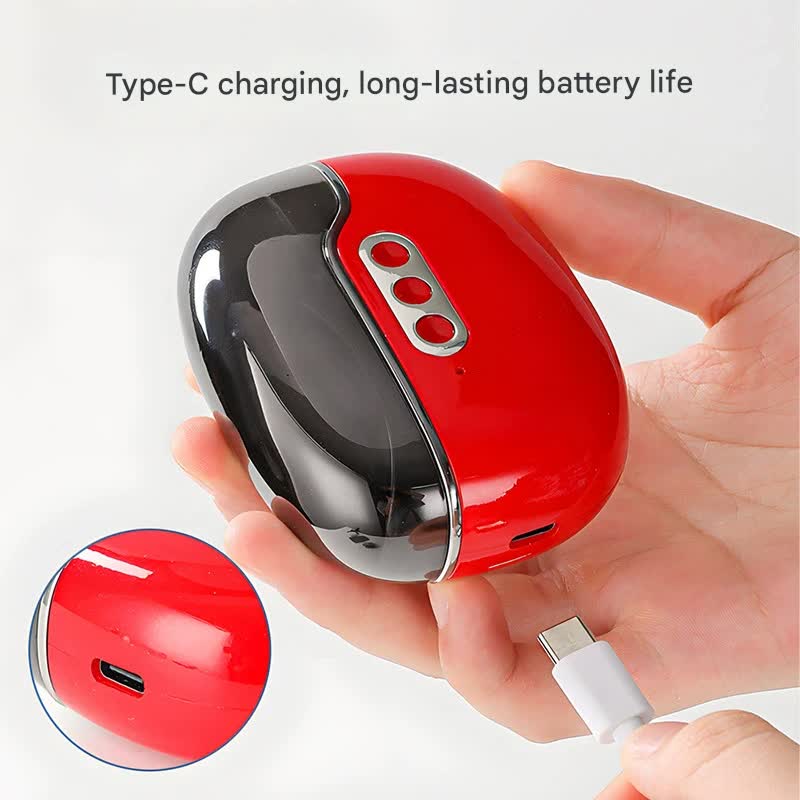4-in-1 Electric Nail Care Device - Clipper, Grinder, Polisher & UV Sterilizer with Multiple Modes(red) Tristar Online