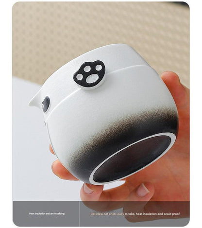 Adorable Panda Design Ceramic Tea Infuser Mug Set - 310ml Travel Crackle Glaze Cup with Lid & Strainer(green) Tristar Online