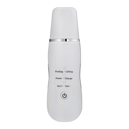 Ultrasonic Skin Scrubber - Deep Cleansing, Peeling, Lifting & Ion Infusion Facial Spatula(white) Tristar Online