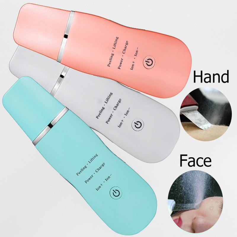 Ultrasonic Skin Scrubber - Deep Cleansing, Peeling, Lifting & Ion Infusion Facial Spatula(white) Tristar Online