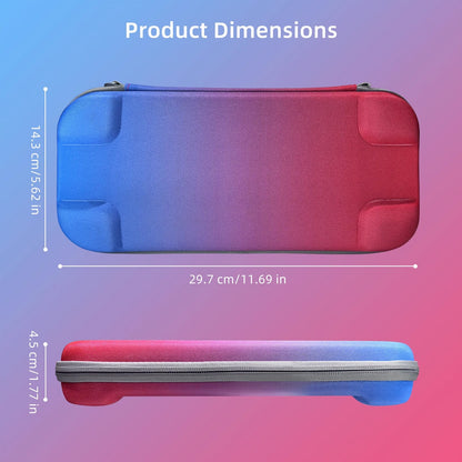 Portable Hard Shell Travel Case for Nintendo Switch/Switch Lite/OLED - Game Card Slots & Accessory Pocket(Gradient gray and white) Tristar Online