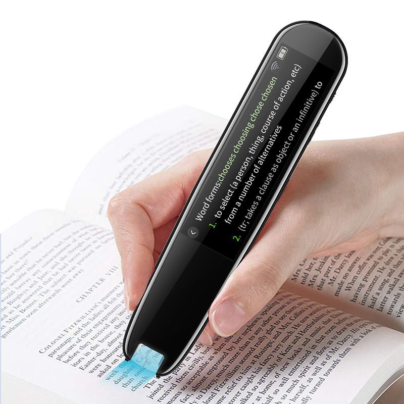 Smart AI Scan & Voice Translator Pen - 112+ Languages, Offline Mode, HD Touchscreen & Dictionary(black) Tristar Online