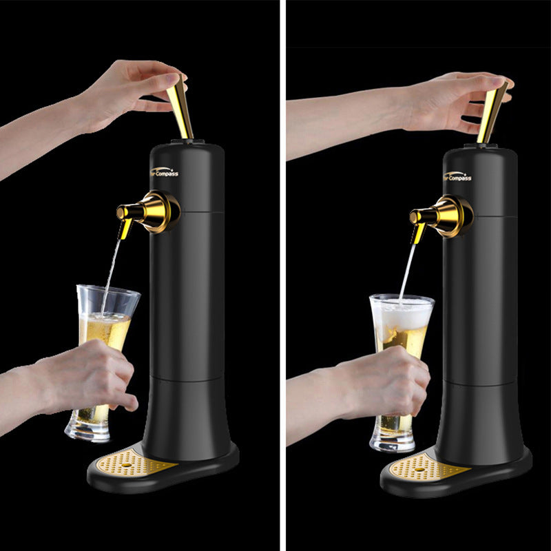Ultrasonic Beer Foam Creator & Dispenser - Portable Tap for Canned & Bottled Beer with Cooling System(black) Tristar Online