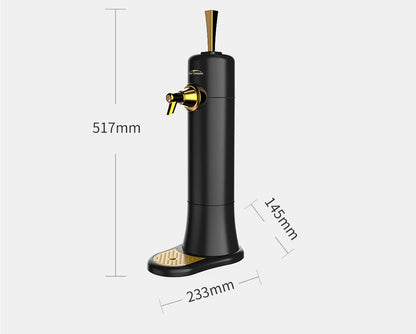 Ultrasonic Beer Foam Creator & Dispenser - Portable Tap for Canned & Bottled Beer with Cooling System(black) Tristar Online