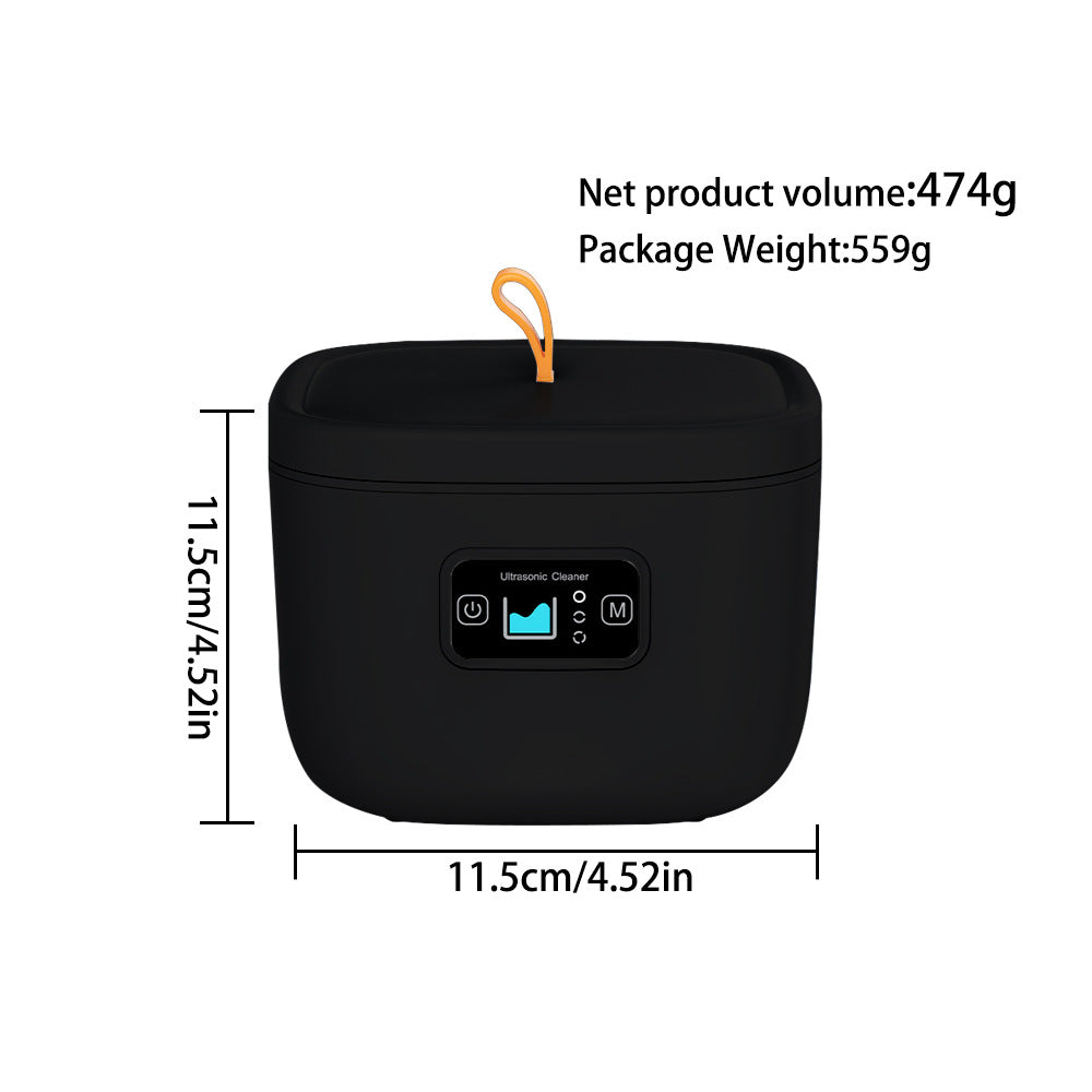 Professional Ultrasonic Cleaner with UV Light - 45000Hz for Dentures, Retainers, Jewelry & More(black) Tristar Online