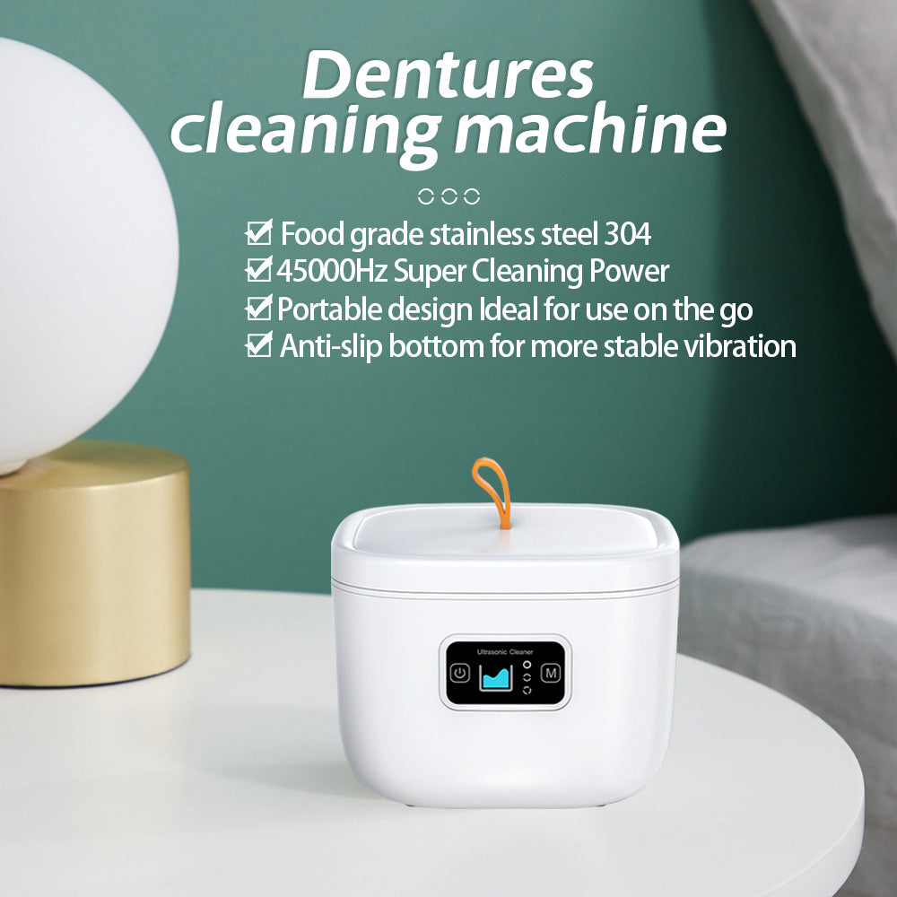 Professional Ultrasonic Cleaner with UV Light - 45000Hz for Dentures, Retainers, Jewelry & More(white) Tristar Online