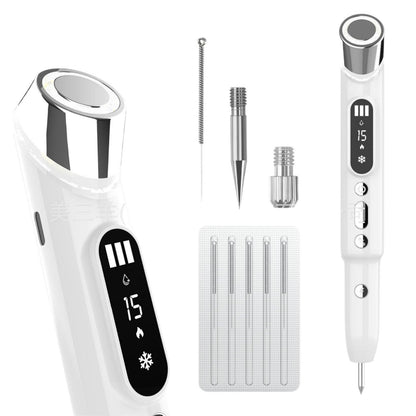 Advanced 3-in-1 Skin Care Device: 15-Level Spot Remover Pen with Hot & Cold Facial Therapy(White) Tristar Online