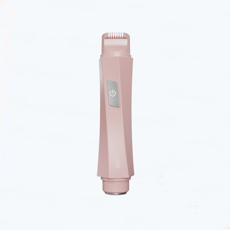2-in-1 Women's Electric Body Shaver & Facial Trimmer - IPX7 Waterproof, Dual Head with Ceramic Blades, USB Rechargeable(Pink) Tristar Online