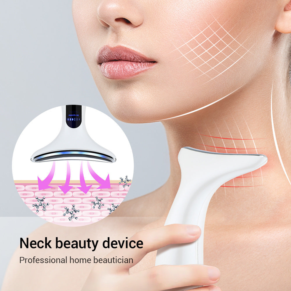 Multi-Function Neck & Face Beauty Device - 4-in-1 LED Light Therapy, EMS Lifting & Anti-Wrinkle Massager(Gradient) Tristar Online