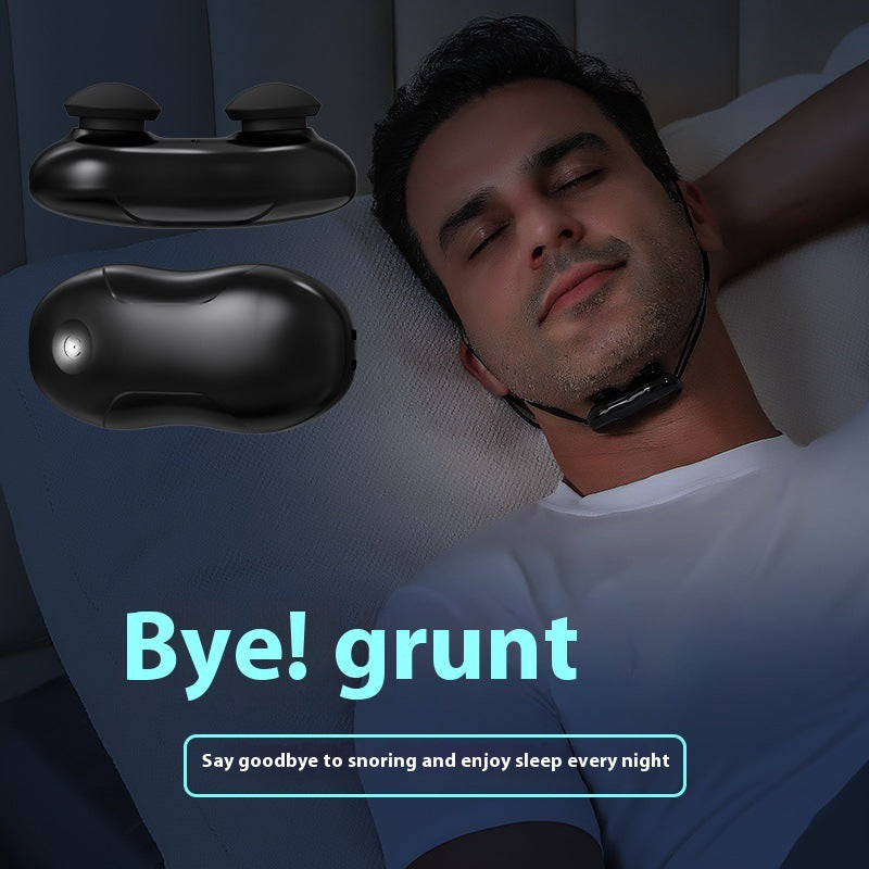 Smart Anti-Snoring Throat Massager - AI-Powered Vibration Sleep Aid, USB-C Rechargeable & Portable(black) Tristar Online