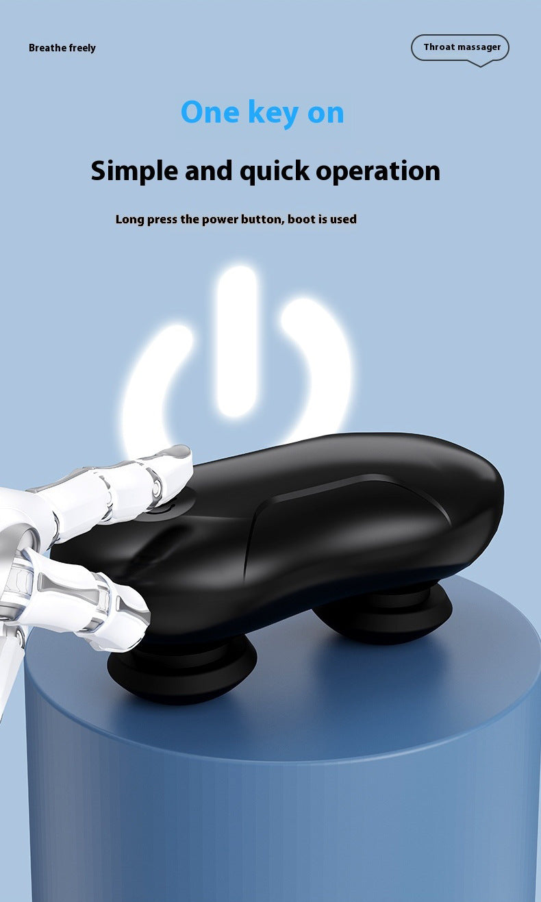 Smart Anti-Snoring Throat Massager - AI-Powered Vibration Sleep Aid, USB-C Rechargeable & Portable(black) Tristar Online