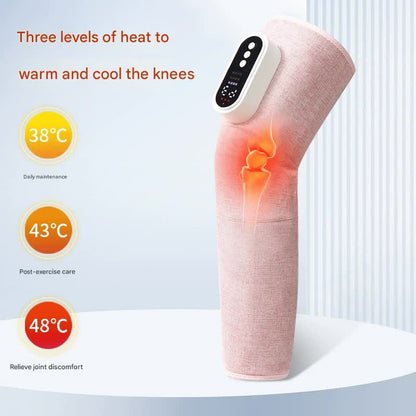 Rechargeable Air Compression Leg Massager with Heat Therapy for Knee & Calf Relief(pink-Single) Tristar Online