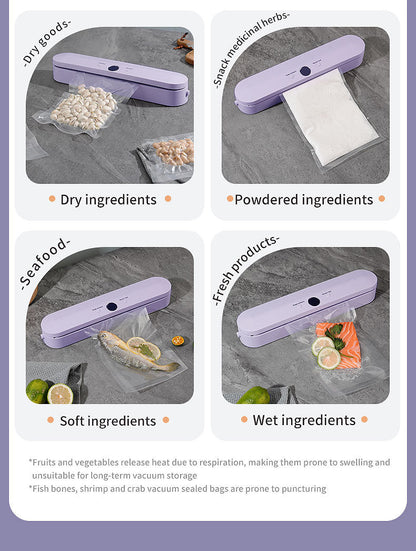 Wireless Portable Vacuum Sealing Machine - Automatic Food Sealer with LCD Display & Dual Modes(White) Tristar Online