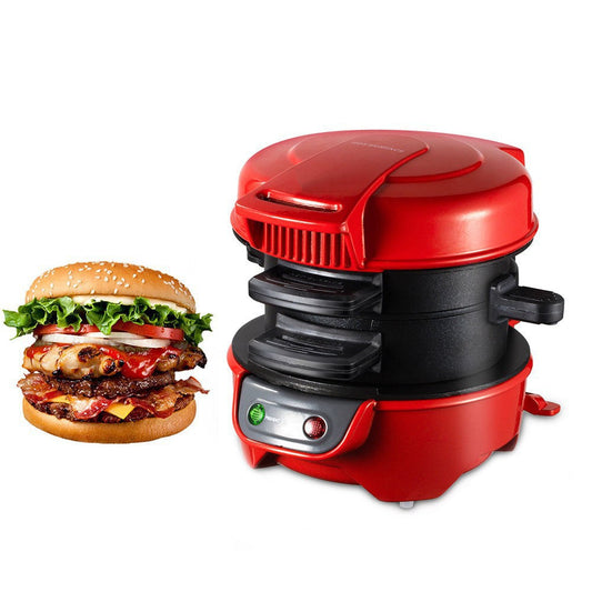 Quick & Easy Multi-Layer Sandwich & Burger Maker with Egg Cooker Plate(red) Tristar Online