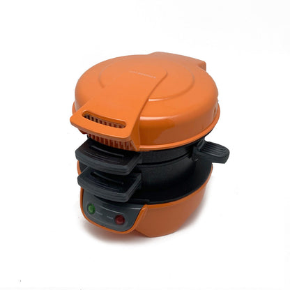 Quick & Easy Multi-Layer Sandwich & Burger Maker with Egg Cooker Plate(Orange) Tristar Online