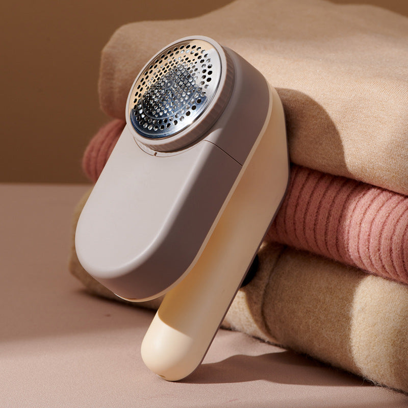 Rechargeable Electric Fabric Shaver - Powerful Lint Remover with Dual-Ring Blades & Ergonomic Design(champagne) Tristar Online