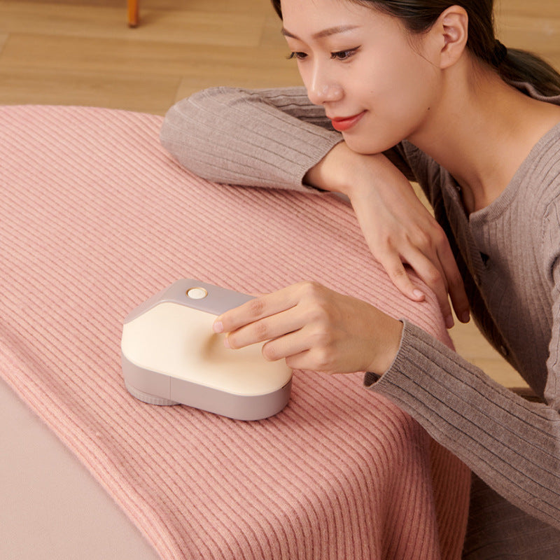 Rechargeable Electric Fabric Shaver - Powerful Lint Remover with Dual-Ring Blades & Ergonomic Design(champagne) Tristar Online