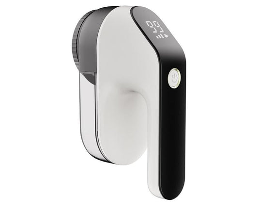 Rechargeable Electric Fabric Shaver - Powerful Lint Remover with Dual-Ring Blades & Ergonomic Design(black and white) Tristar Online