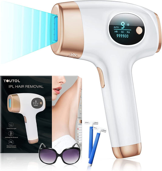 IPL Hair Removal Device - 3-in-1 Permanent Hair Reduction, Skin Rejuvenation & Acne Control(white) Tristar Online