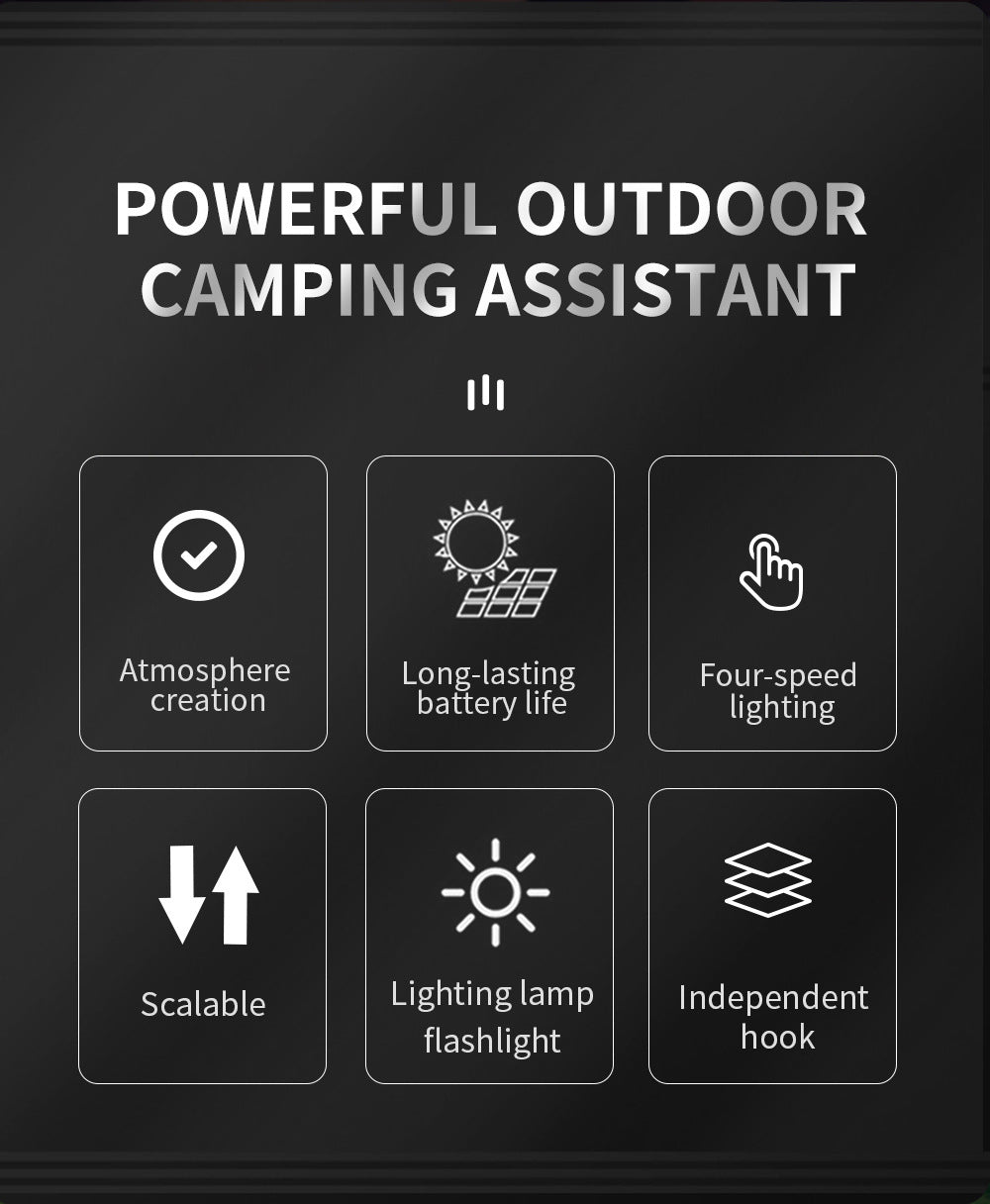 Collapsible LED Camping Lantern with 45-Hour Battery Life, USB-C Charging & Atmosphere Lighting(Khaki) Tristar Online
