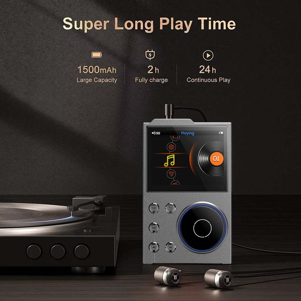 Portable Hi-Res Digital Audio Player - DSD, Dual DAC, Bluetooth 5.0, Expandable Storage(BLACK 16GB + 16GB) Tristar Online