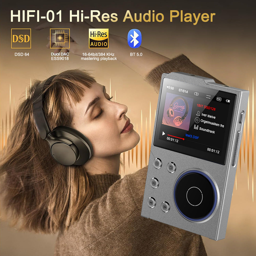 Portable Hi-Res Digital Audio Player - DSD, Dual DAC, Bluetooth 5.0, Expandable Storage(BLACK 16GB +32GB) Tristar Online