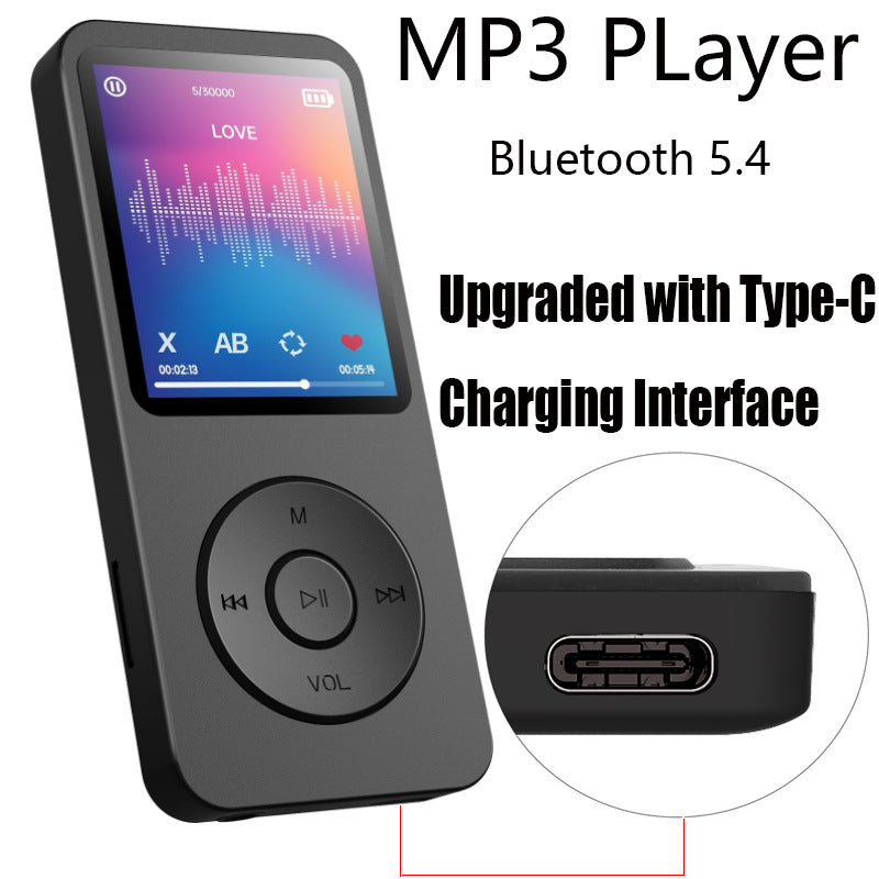 Portable Digital Music Player - Bluetooth 5.4, Hi-Fi Lossless Sound, 8GB Built-in & Expandable Storage(black 64GB) Tristar Online