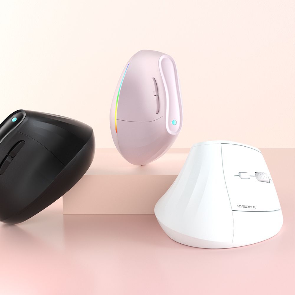 Ergonomic Vertical Mouse - Multi-Device Bluetooth5.0 & 2.4G Wireless, Adjustable DPI, Silent Click(blue) Tristar Online