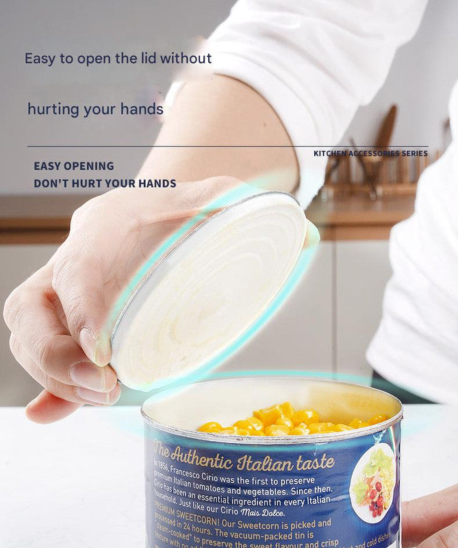 2pc Multifunctional Safe-Cut Can Opener - Smooth Edge, Ergonomic Handle(black) Tristar Online